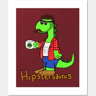 hipster Saurus Posters and Art